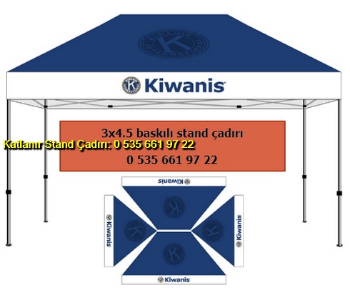 Katlanır Baskılı Stand Çadırı