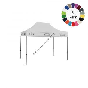 CLK 2x3 Saçak Baskılı Katlanabilir Tente Gazebo Çadır İmalatı Satışı